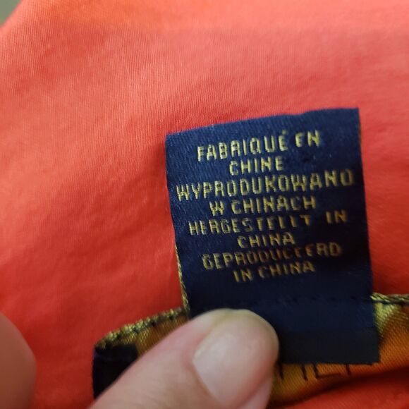 Rachel Ray Sunset Flame Red Sleeveless Ruffled Tie Front Women's Blouse Sz S - Picture 4 of 6